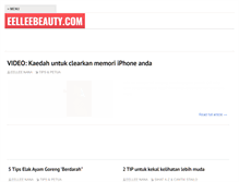 Tablet Screenshot of eelleebeauty.com
